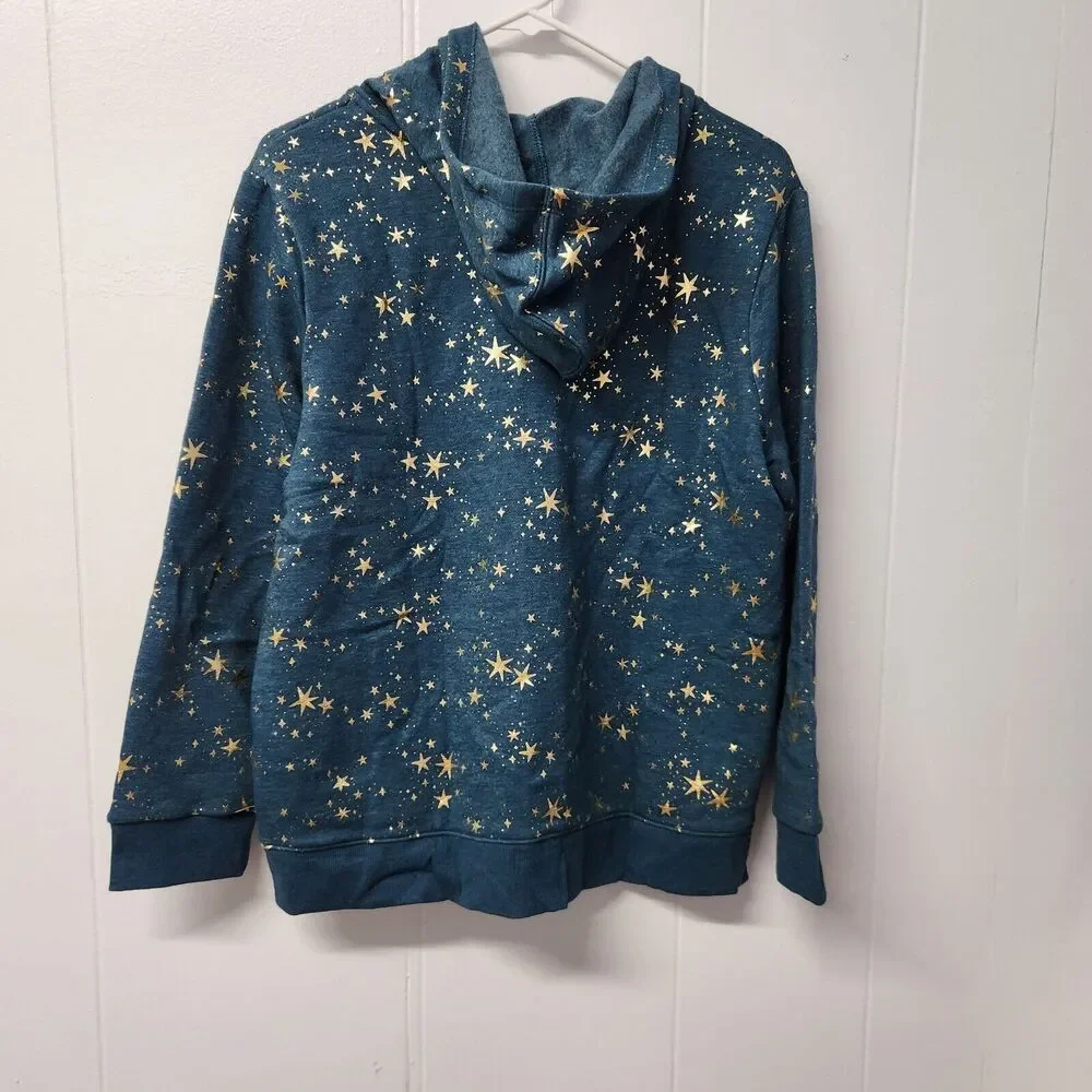 Girls' Printed Zip-Up Fleece Hoodie by Cat & Jack XXL (18) Plus - Picture 7 of 8